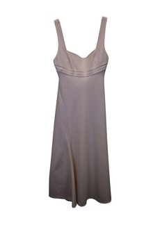 Victoria Beckham A-Line Sleeveless Dress in Ivory Viscose