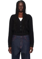 Victoria Beckham Black Cropped Cardigan