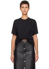 Victoria Beckham Black Twisted T-Shirt