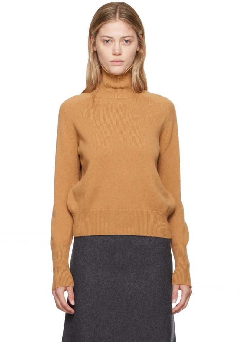 Victoria Beckham Brown Polo Turtleneck