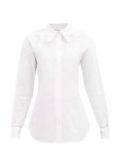 Victoria Beckham Butterfly-collar cotton-faille shirt