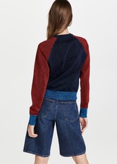 Victoria Beckham Colorblock Crew Neck Sweater