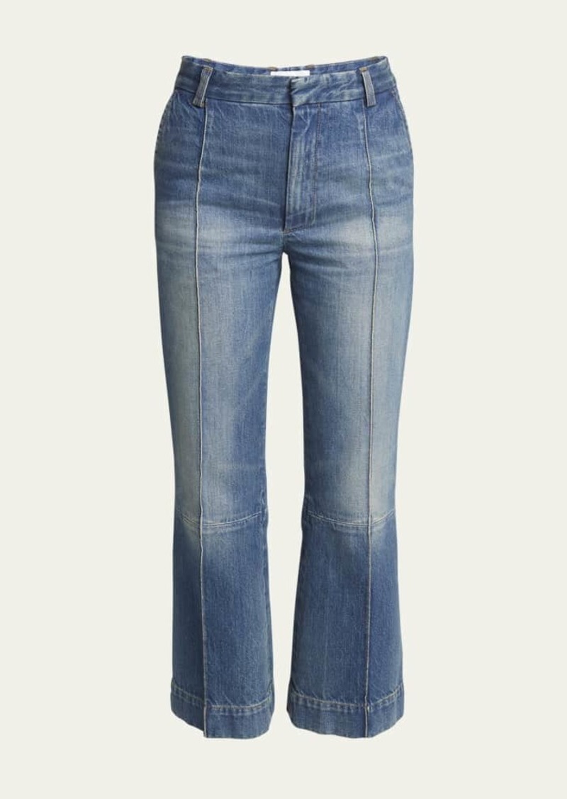 Victoria Beckham Cropped Kick Flare Jeans