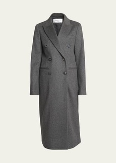 Victoria Beckham Double-Breast Tailored Slim Wool Coat
