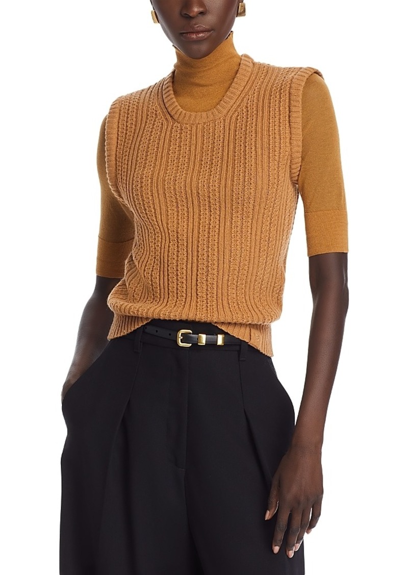 Victoria Beckham Elbow Sleeve Layered Sweater