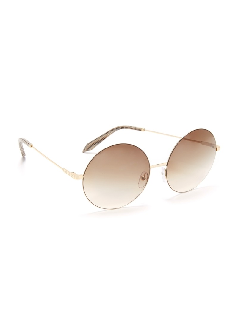Victoria Beckham Feather Light Round Sunglasses