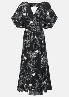 Victoria Beckham Floral cady midi dress