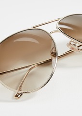 Victoria Beckham Hammered Aviators