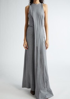 Victoria Beckham Heathered Cotton Jersey Maxi Dress