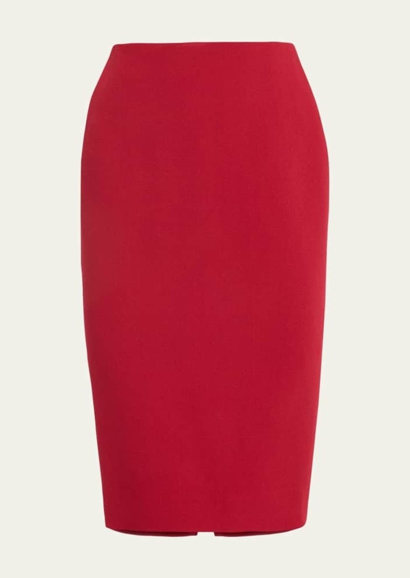Victoria Beckham Matte Crepe Pencil Skirt