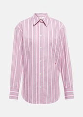 Victoria Beckham Oversized striped cotton poplin shirt