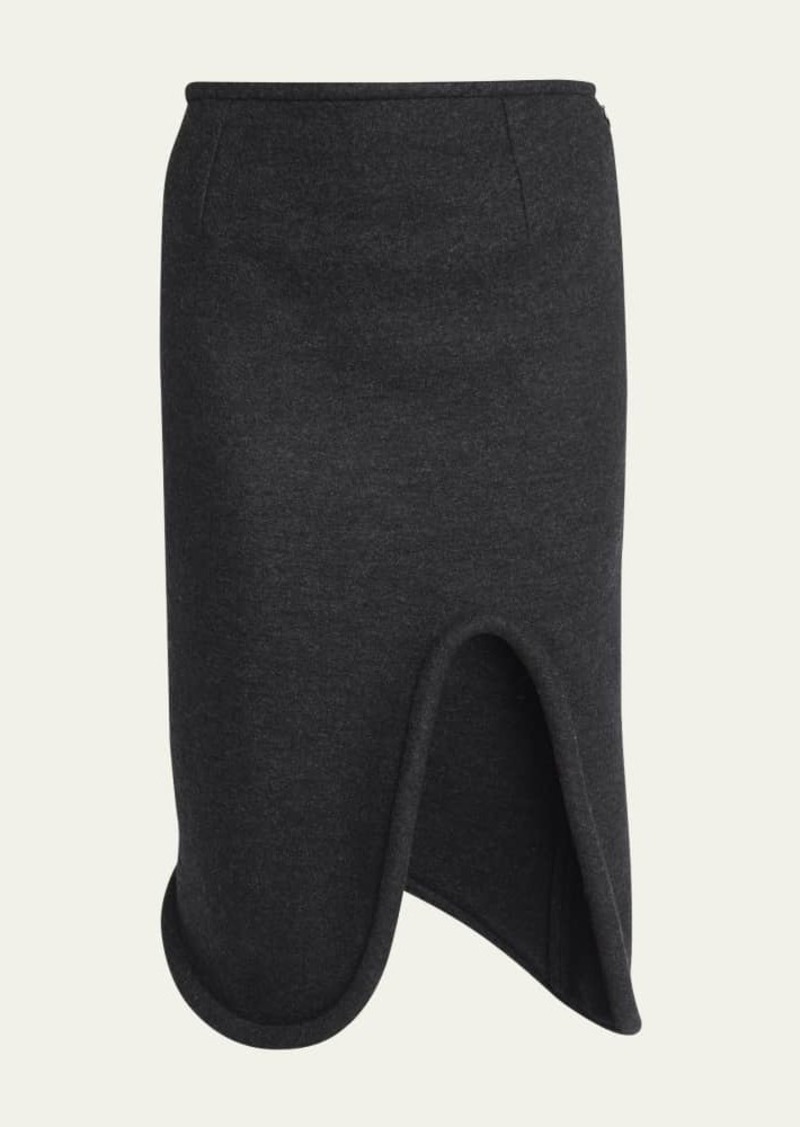 Victoria Beckham Padded Tube Slit Skirt