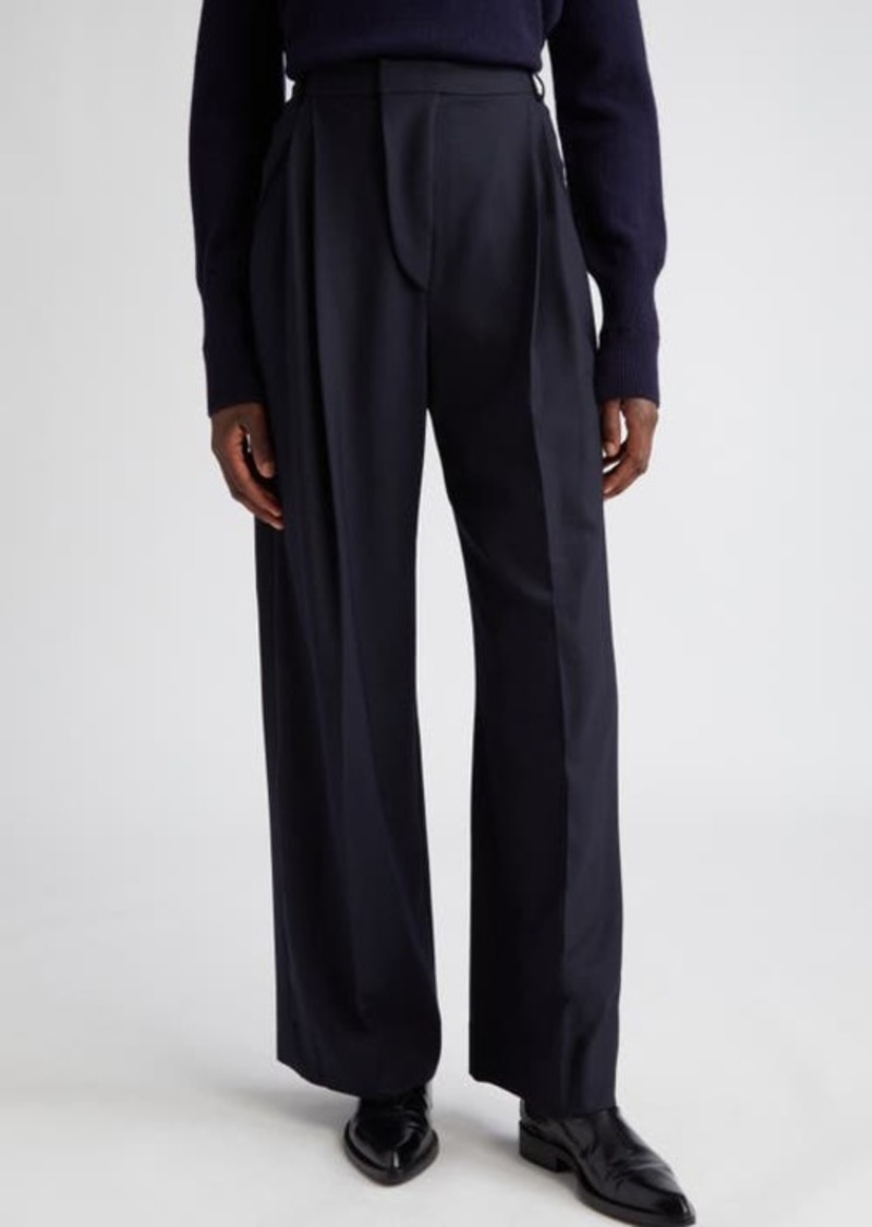 Victoria Beckham Pleated Wide Leg Trousers