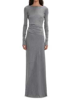Victoria Beckham Ruched Paneled Maxi Dress