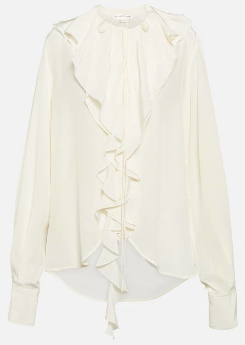 Victoria Beckham Ruffled silk blouse