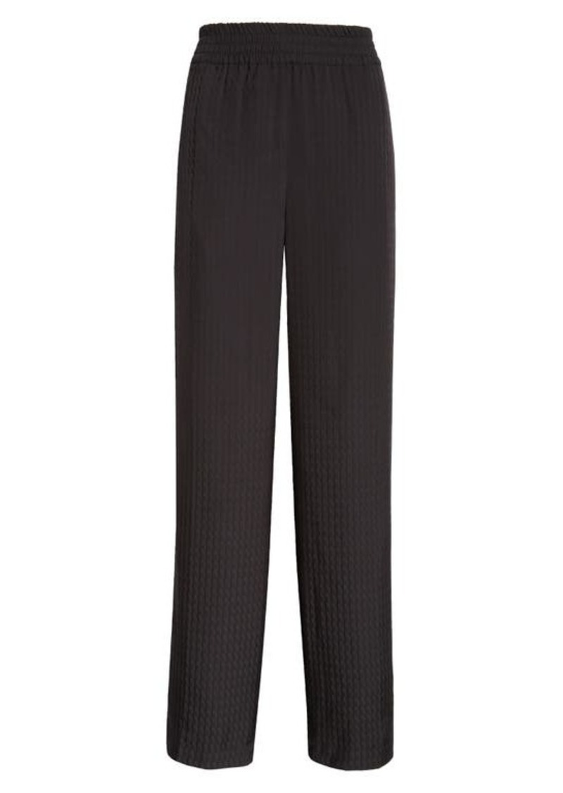 Victoria Beckham Textured Stripe Pajama Pants