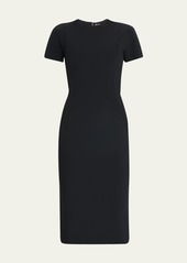 Victoria Beckham Two-Way Zip Sheath Midi Dress