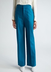 Victoria Beckham Waistband Detail Straight Leg Pants