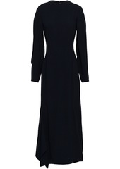 Victoria Beckham Woman Asymmetric Crepe Midi Dress Midnight Blue
