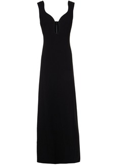 Victoria Beckham Woman Cutout Crepe Gown Black