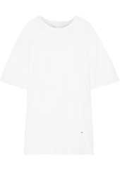 Victoria Beckham Woman Oversized Slub Cotton-blend Jersey T-shirt White