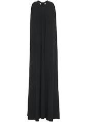 Victoria Beckham Woman Pleated Crepe Gown Black