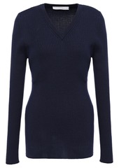 Victoria Beckham Woman Ribbed Wool Sweater Navy