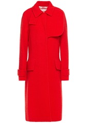 Victoria Beckham - Wool-blend bouclé coat - Red - UK 6