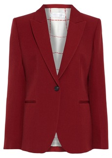 Victoria Beckham - Wool-gabardine blazer - Burgundy - UK 8