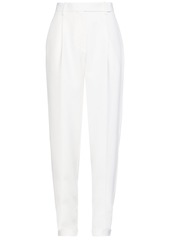 Victoria Beckham Woman Wool-twill Tapered Pants Off-white