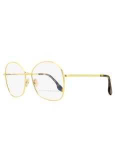 Victoria Beckham Women's Angular Eyeglasses VB220 714 Gold 58mm