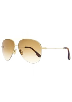 Victoria Beckham Women's Aviator Sunglasses VB90S 702 Gold/Havana 62mm