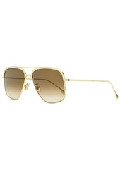 Victoria Beckham Women's Navigator Sunglasses VB200S 714 Gold 57mm