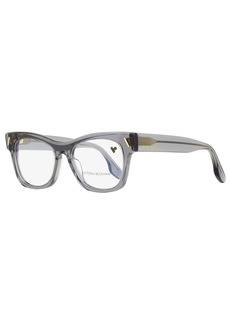 Victoria Beckham Women's Rectangular Eyeglasses VB2634 037 Transparent Gray 51mm