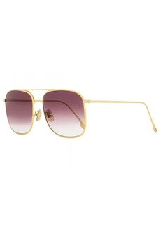 Victoria Beckham Women's Square Sunglasses VB202S 712 Gold 59mm