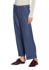 Victoria Beckham Wool-Blend Crop Trousers