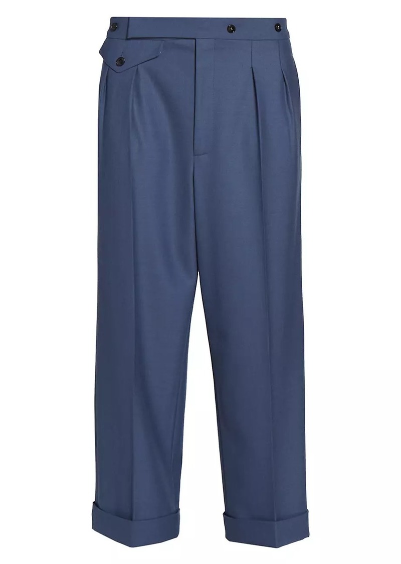 Victoria Beckham Wool-Blend Crop Trousers