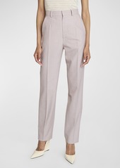 Victoria Beckham Wool-Blend High Waisted Trousers