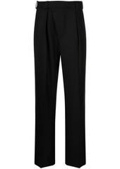 Victoria Beckham pleated wool wrap trousers