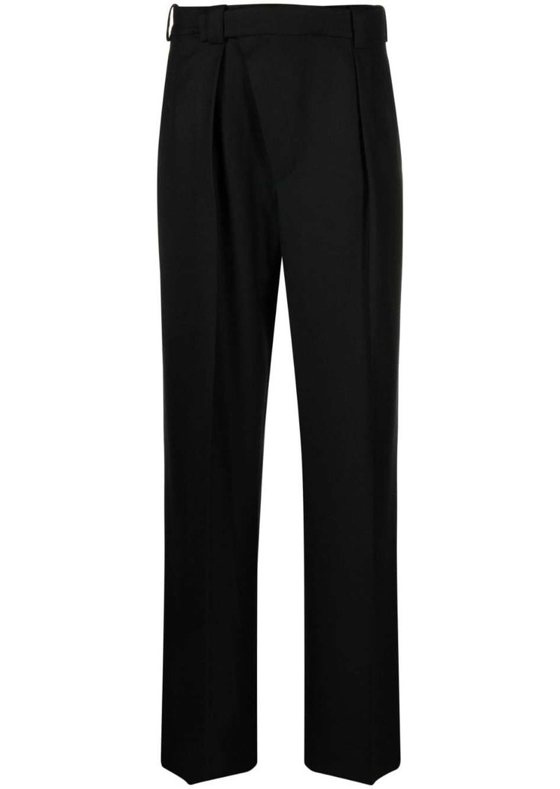 Victoria Beckham pleated wool wrap trousers