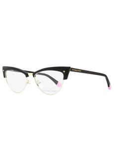 Victoria's Secret Women's Cateye Eyeglasses VS5018 001 Black/Gold 53mm