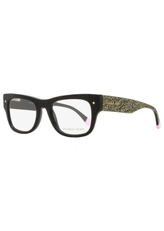 Victoria's Secret Women's Rectangular Eyeglasses VS5014 01A Black/Gold Glitter 51mm