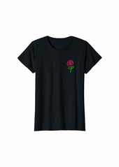 Victoria's Secret Women's & Youth Graphic Tee Rose Flower Plant Cute Casual T-Shirt