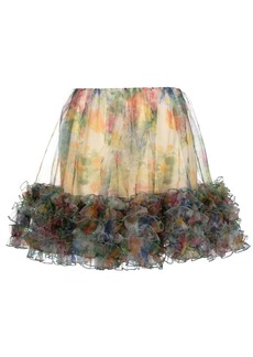 Viktor & Rolf Blooming Summer frill mini skirt
