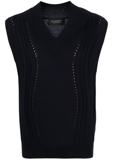 Viktor & Rolf cable-knit V-neck vest