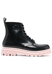 Viktor & Rolf contrasting sole lace-up boots