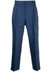 Viktor & Rolf embroidered-logo cropped trousers