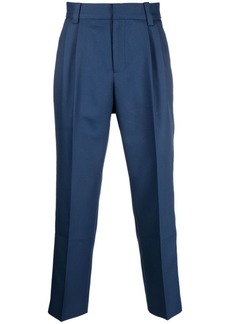 Viktor & Rolf embroidered-logo cropped trousers