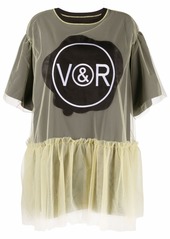 Viktor & Rolf layered logo-print mini dress