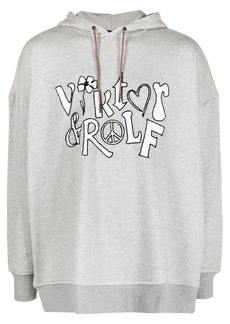 Viktor & Rolf logo-print cotton hoodie